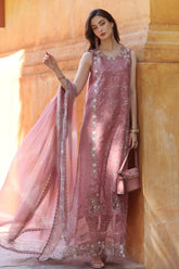 Noor By Saadia Asad Unstitched 3 Piece Eid Luxury Laserkari Suit-10-B