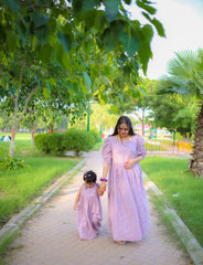 Urban Cut Mommy and Me Seer Sucker Cotton Matching Dress Set