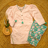 Hiba Fashion Pastel Pink 2 pcs Lawn suit (FSB-003)