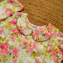 Hiba Fashion Pink Chikankari Digital printed 2 PC Festive Dress (FSE-002)