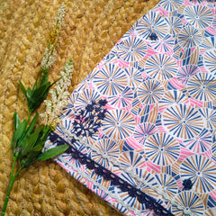 Hiba Fashion Pink and Blue Embroidered 2 pcs festive dress-(FSE-001)