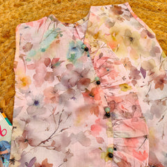 Hiba Fashion Pastel Peach 2 PC lawn suit (BSCS-001)