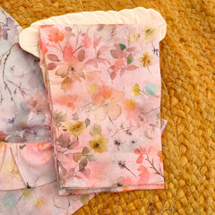 Hiba Fashion Pastel Peach 2 PC lawn suit (BSCS-001)