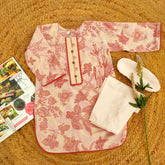 Hiba Fashion Beige and rust 2 PC Lawn suit (BFT-0010)