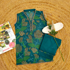 Hiba Fashion Seagreen 2 PC Lawn suit (BFT-008)