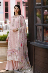 Noor by Saadia Asad Unstitched 3 Piece Eid Handwork Schiffli Laserkari Collection'2023-D-10