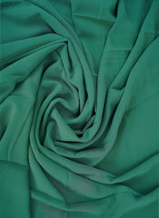 Hijab Ul Hareem Emerald Green Plain Chiffon Scarf