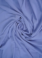 Hijab Ul Hareem Dusty Blue Plain Chiffon Scarf