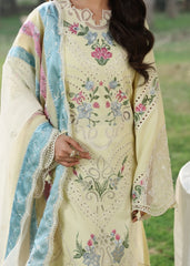 Tales Of Petals By Sardinia Unstitched 3 Piece Luxury Summer Suit-DAISY DREAM