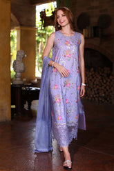 Eid Luxe Printkari By Noor Saadia Asad Unstitched 3 Piece Emb Lawn Suit-D-10