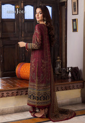 Asim Jofa Rania Pre-Winter '23 Ajrw-11 Designers Stitched Premium Winter Cotton 3 Pcs