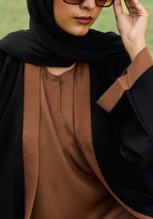 Hijabi.Pk Shanayl Brown Abaya | The Classic Edits