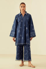 Daffodils By Seran Unstitched 2 Piece Lawn Suit-11-Lexie