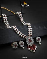 NECKLACE-1008 Red - Zeesy Jewellery