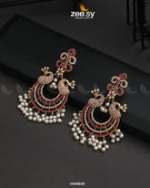 EARRINGS-0827 Red - Zeesy Jewellery