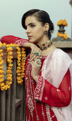 Shamooz Stitched 3 Piece Formals Collection'2025-Crimson SEM-0779