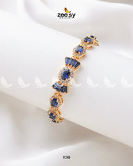 Mogra Bracelets Golden Blue - Zeesy Jewellery