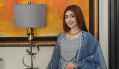 Dressline Neva Stitched 3 Piece Emb Luxury Organza Collection