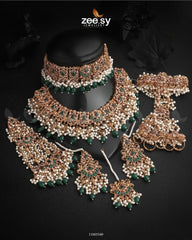 BRIDAL-0233 Green - Zeesy Jewellery