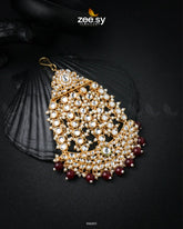 Opulent Jhumar Red - Zeesy Jewellery