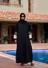 Abaya.Pk Black Stripes Abaya | Velora