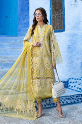 Voyage A'Luxe By Maria B Unstitched 3 Piece Lawn Suit-ML-2512-A