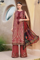 M.Prints By Maria B Unstitched 3 Piece Spring Summer Suit-12-A