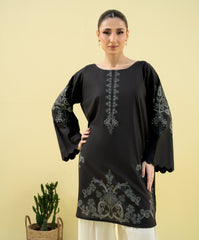 Falling Pretty By Kaanthaa Stitched 2 Piece Summer Suit-Cocoa Crème