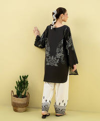 Falling Pretty By Kaanthaa Stitched 2 Piece Summer Suit-Cocoa Crème