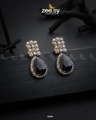 Amulet Earrings Black - Zeesy Jewellery