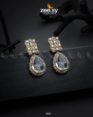 Amulet Earrings White - Zeesy Jewellery