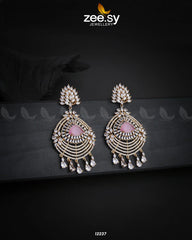 EARRINGS-0559 Golden Pink - Zeesy Jewellery