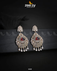 EARRINGS-0559 Golden Red - Zeesy Jewellery