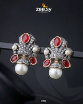 Pearl Drop Tops Golden Red - Zeesy Jewellery