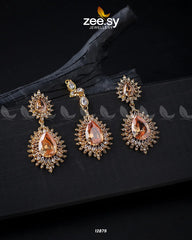 Lupine Earrings Golden Champagne - Zeesy Jewellery