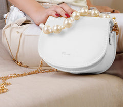 Fineur - Handbag Midnight Pearl Charm - White