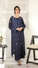 Signature By Najia Zia Stitched 2 Piece Lawn Collection'2025-MIDNIGHT