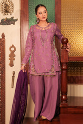 Omal By Komal Stitched 4 Piece Formals Suit-Wafa