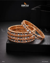 Kavya Bangles White - Zeesy Jewellery