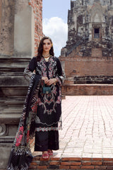 Gulmina Unstitched 3 Piece Luxury Lawn Vol-02 Suit-Onyx Noir