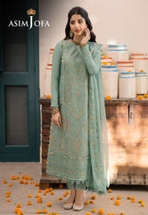 Asim Jofa Shadow Work '23 Ajsw-25 Embroidered Poly Viscose 3 Pcs