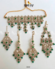 Annie's Bridal Set Green - Zeesy Jewellery