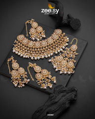 Arzoo Bridal Set Champagne - Zeesy Jewellery