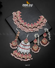 Aurum Bridal Set Red - Zeesy Jewellery