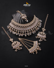 Starlit Bridal Set Golden White - Zeesy Jewellery