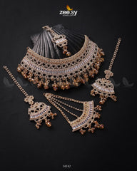Starlit Bridal Set Golden Champagne - Zeesy Jewellery