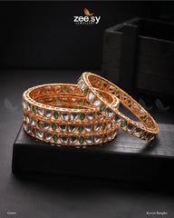 Kavya Bangles Green - Zeesy Jewellery