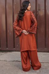 Earthen Tones By G Basics Gulmina Stitched 2 Piece Winter Suit-Rustic (2PC)