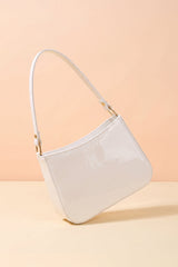 Fineur Shoulder Bag Shiny Crush - White