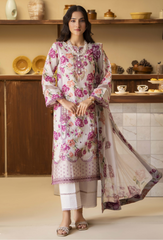 Senora By Humdum Unstitched 3 Piece Emb Printed Lawn Collection'2025-D-10